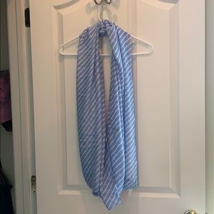 Infinity Scarf Lightweight Blue Striped